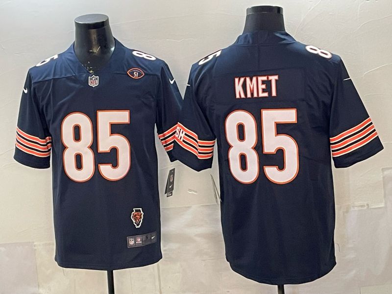 Men 2026 Chicago Bears #85 Kmet blue 2th generation Nike Limited NFL Jersey style 003